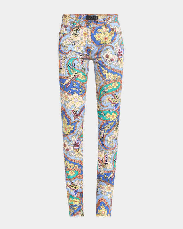 Lucky Charm Print Straight-Leg Trousers